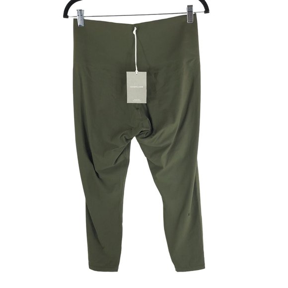Everlane The Perform Sculpt Legging Ankle Crop Dark Forest Olive Green Size S - Picture 3 of 4